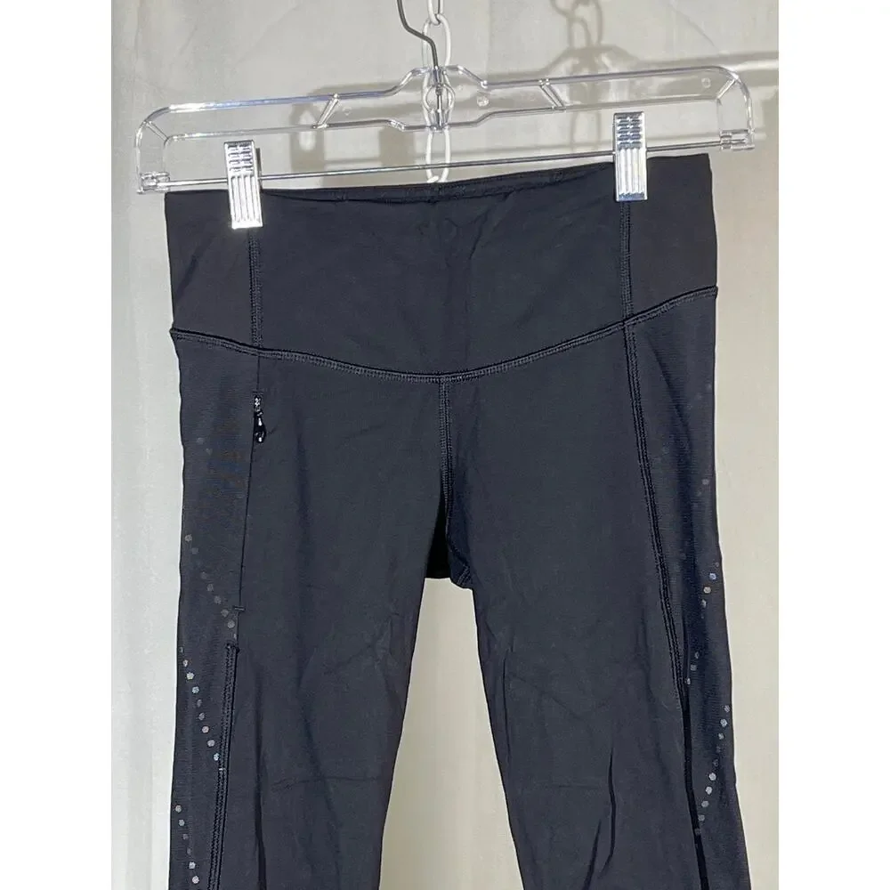 Lululemon‎ Stop at Nothing Black Crop.